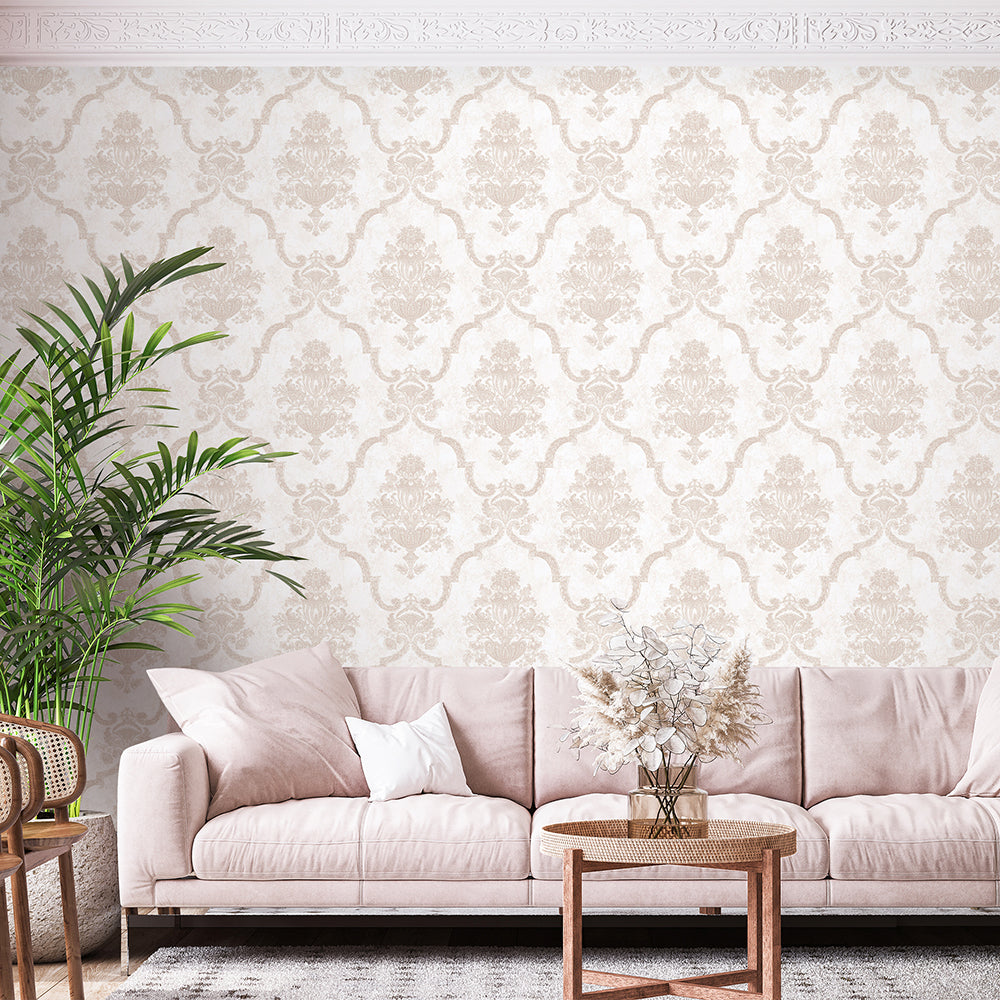 Azulejo - Porto  damask wallpaper Hohenberger    