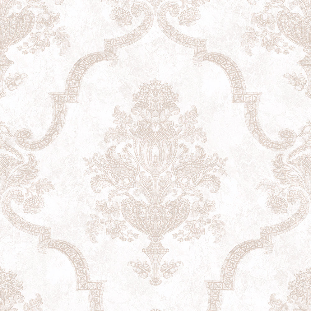Azulejo - Porto  damask wallpaper Hohenberger Roll Light Pink  26857-HTM