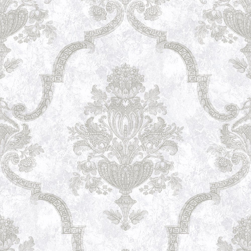 Azulejo - Porto  damask wallpaper Hohenberger Roll Grey  26858-HTM
