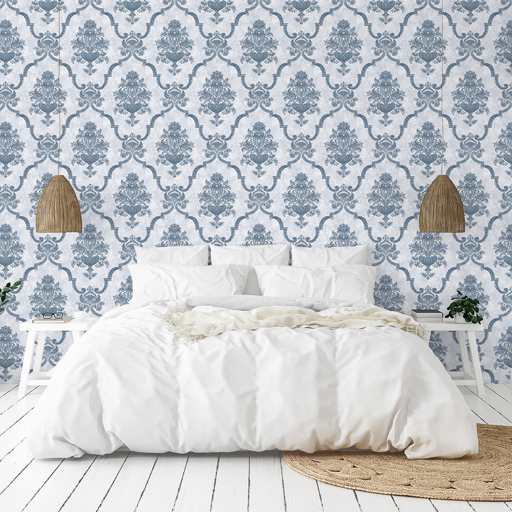 Azulejo - Porto  damask wallpaper Hohenberger    
