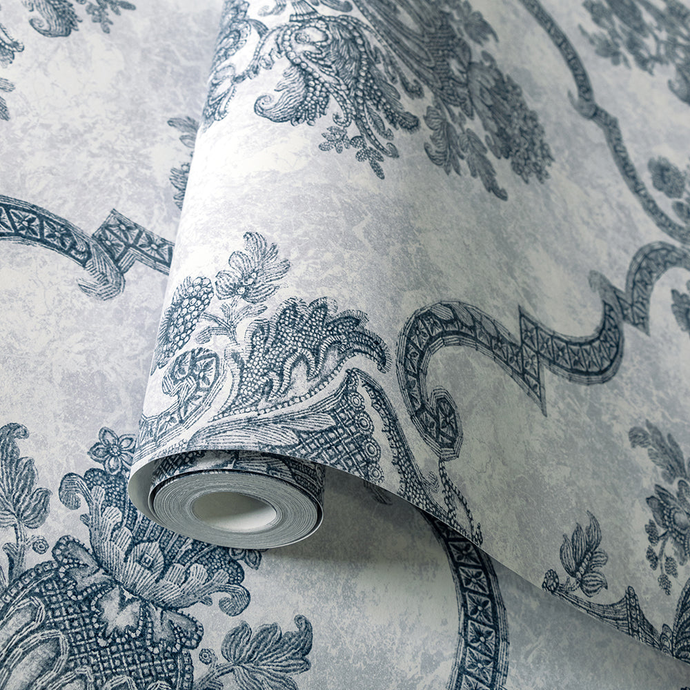 Azulejo - Porto  damask wallpaper Hohenberger    