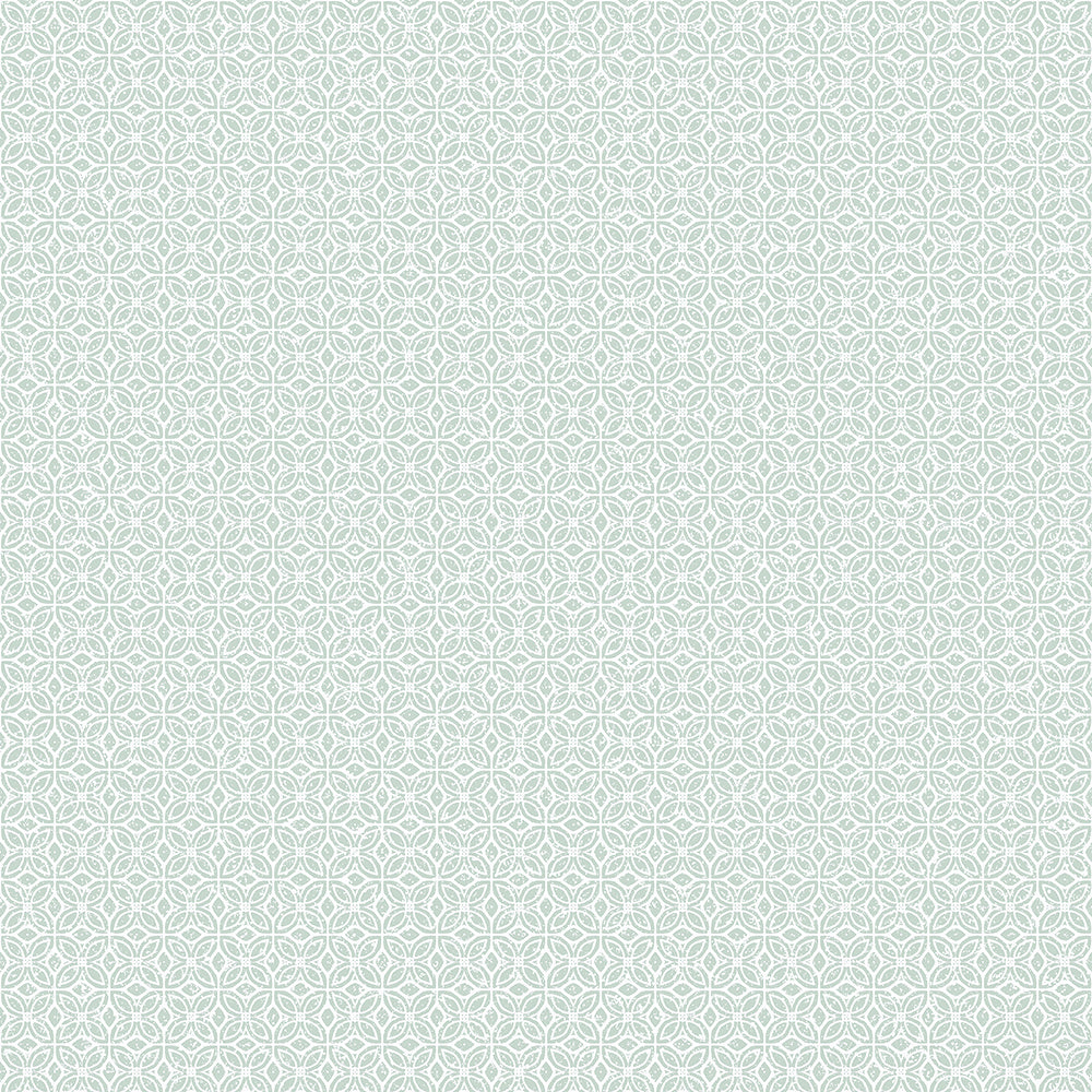 Azulejo - Sintra geometric wallpaper Hohenberger Roll Light Green  26877-HTM