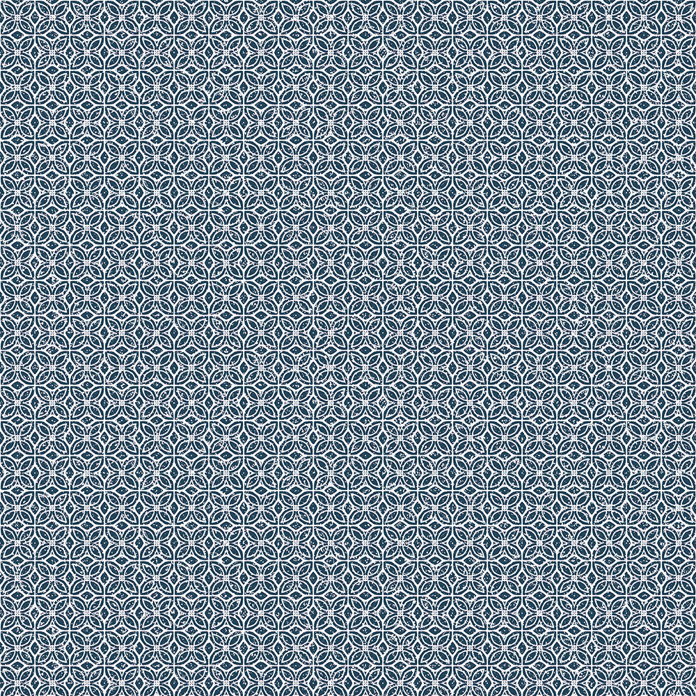 Azulejo - Sintra geometric wallpaper Hohenberger Roll Dark Blue  26879-HTM