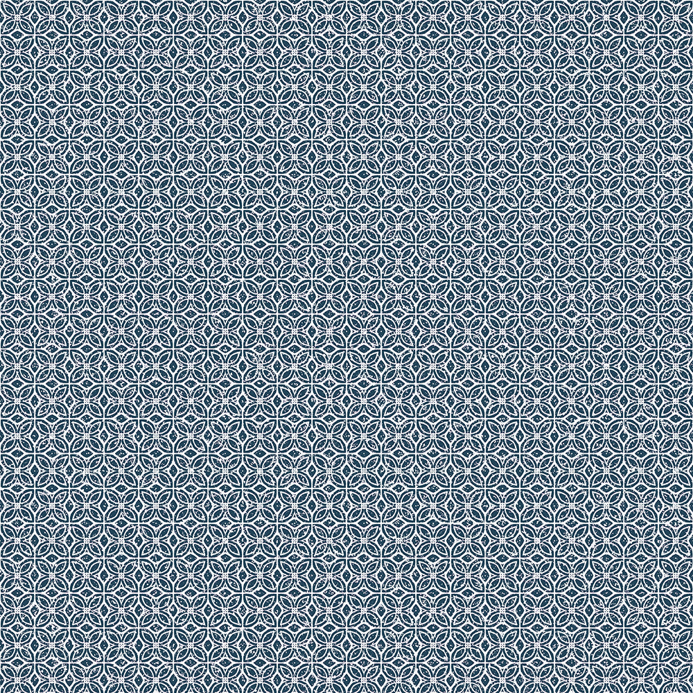 Azulejo - Sintra geometric wallpaper Hohenberger Roll Dark Blue  26879-HTM