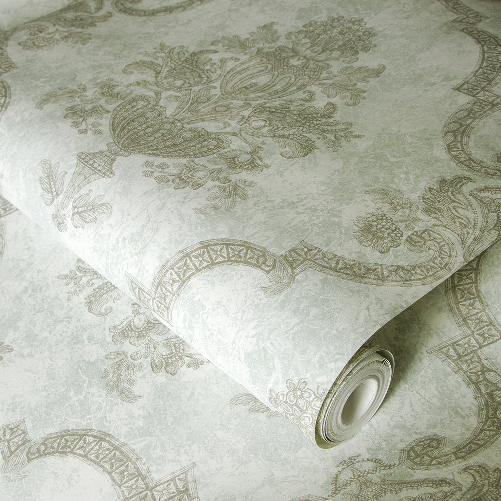 Azulejo - Porto  damask wallpaper Hohenberger    