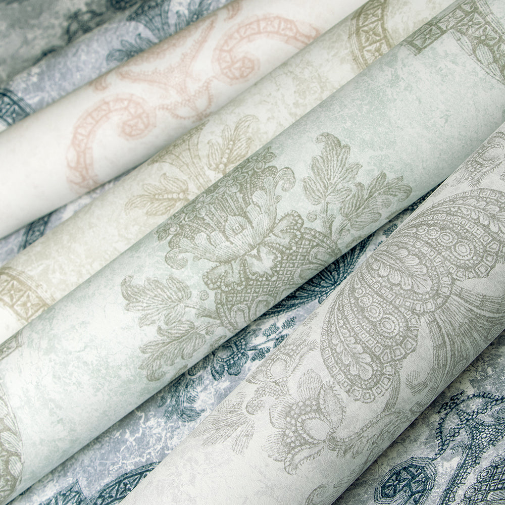 Azulejo - Porto  damask wallpaper Hohenberger    