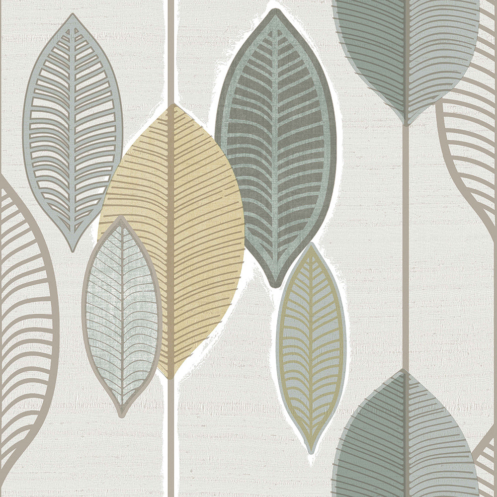 Casamood - Tribal Leaves botanical wallpaper Parato Roll Dark Cream  27017