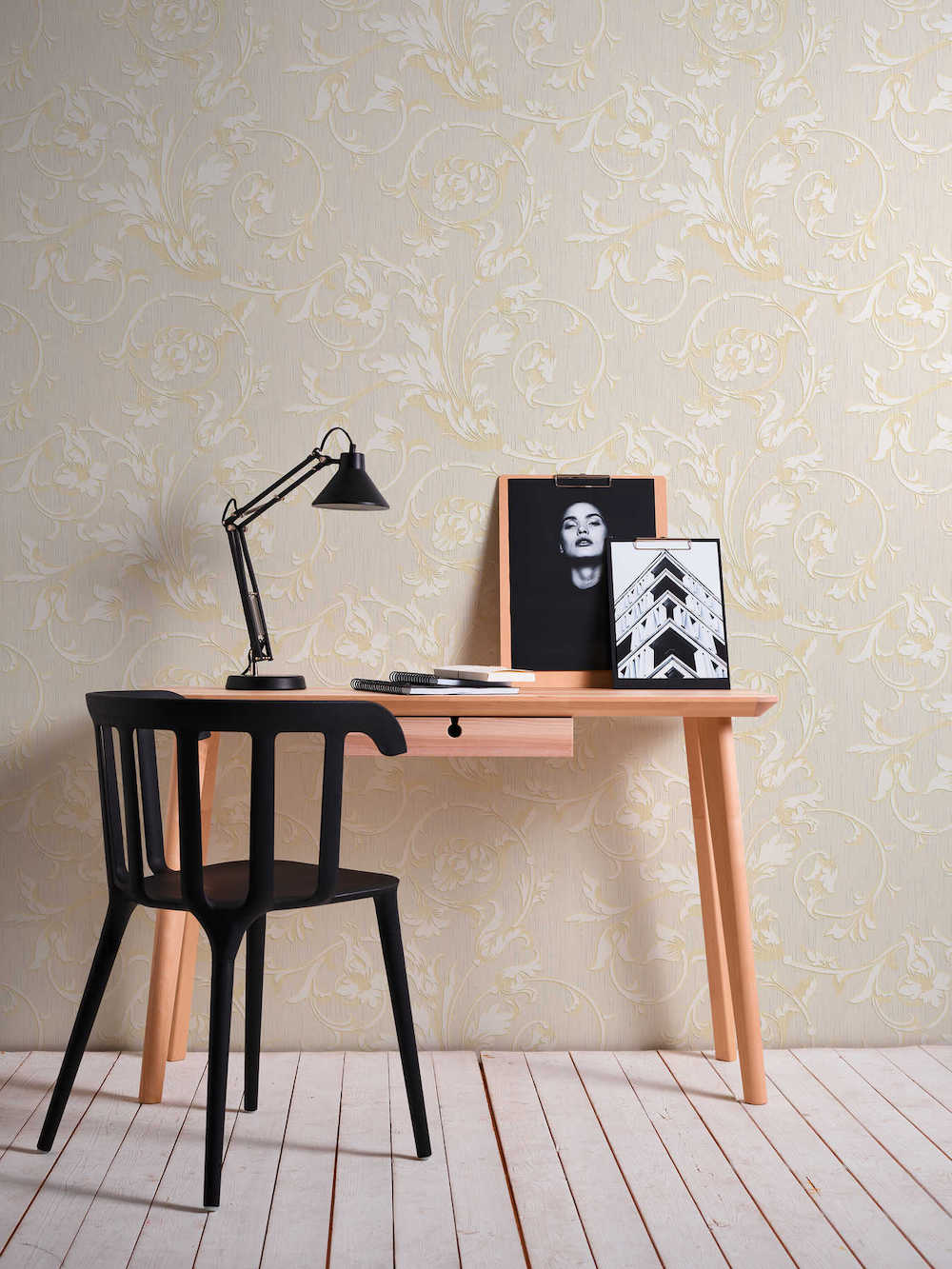 Tessuto - Embossed Filigree textile wallpaper AS Creation    