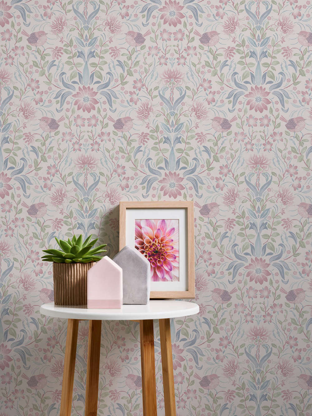 Maison Charme - Floral with Birds botanical wallpaper AS Creation    