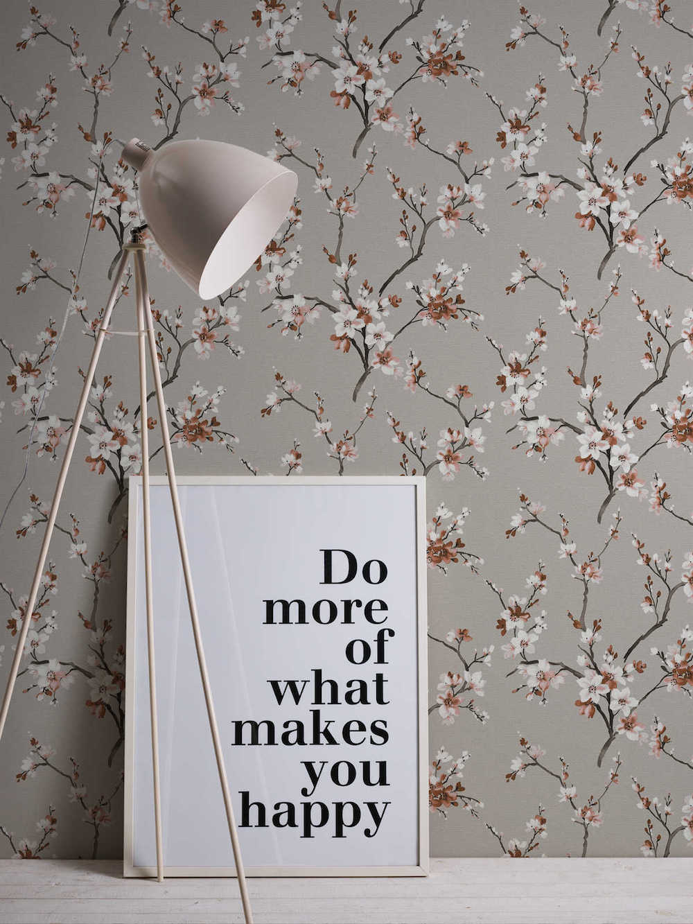 Desert Lodge - Cherry Blossom botanical wallpaper AS Creation    