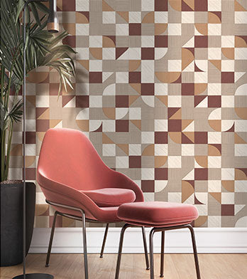 Materika - Geo Blocks geometric wallpaper Parato    
