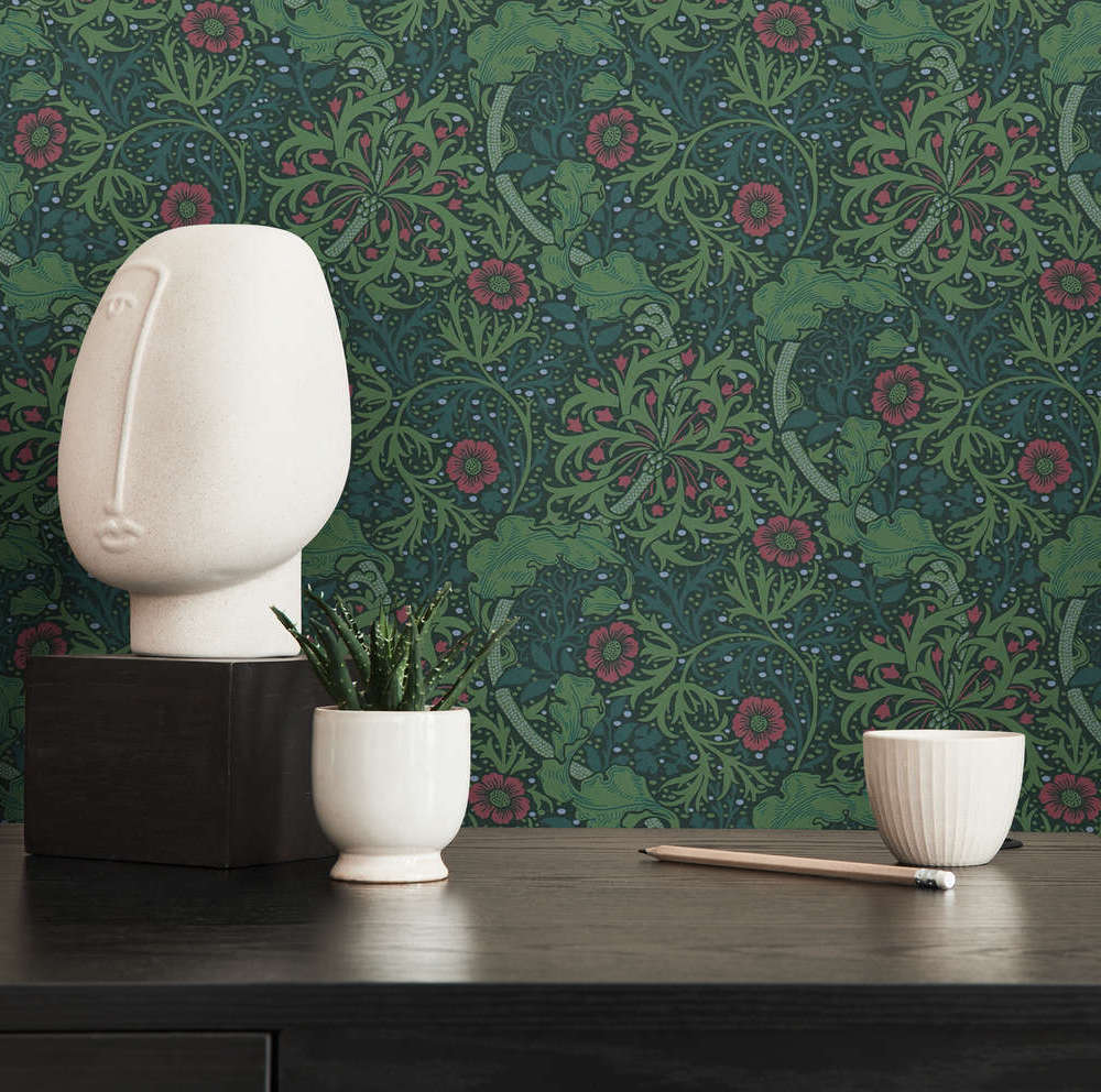 Art of Eden - Tendril Blossoms botanical wallpaper AS Creation    