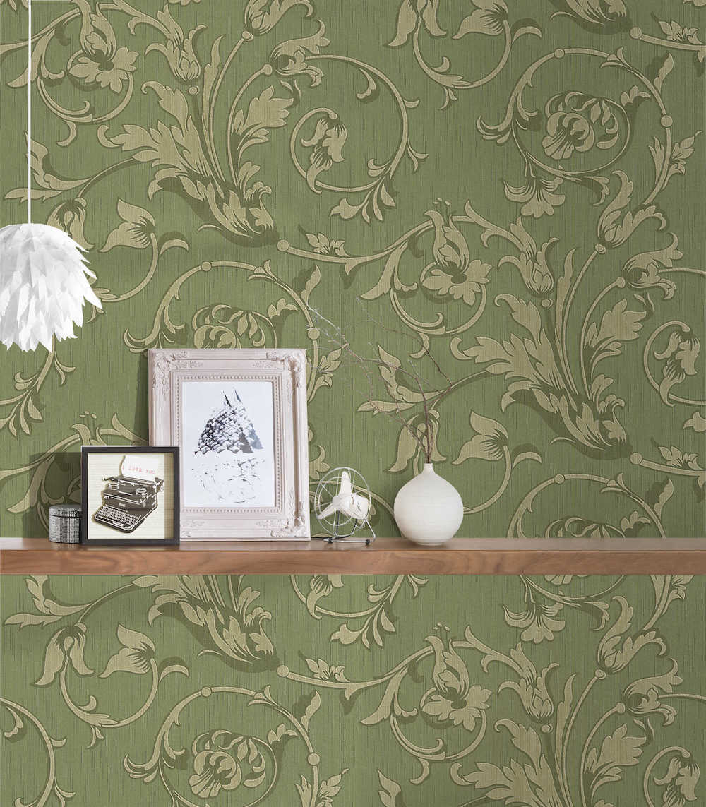 Tessuto - Embossed Filigree textile wallpaper AS Creation    