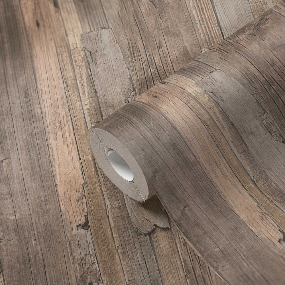 Industrial Elements - Rustic Wood industrial wallpaper AS Creation    
