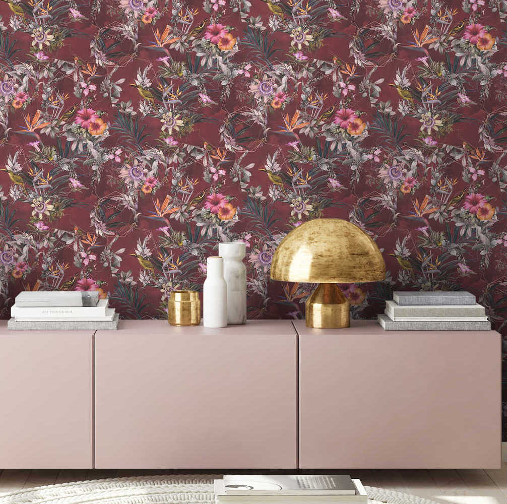Dream Flowery - Hibiscus botanical wallpaper AS Creation    