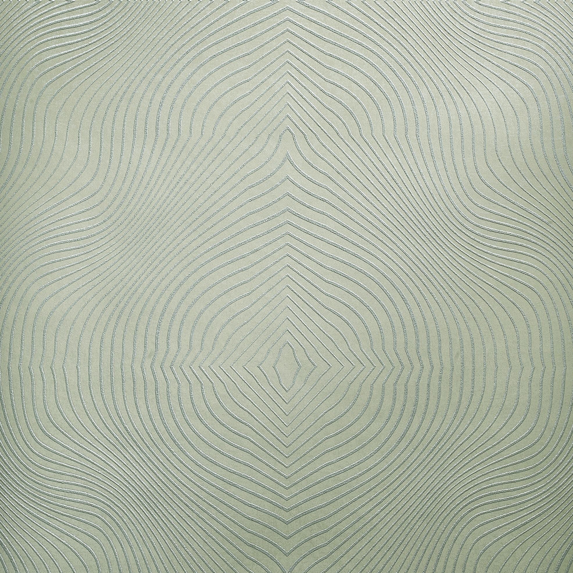 Slow Living - Flow geometric wallpaper Hohenberger Roll Green  30029