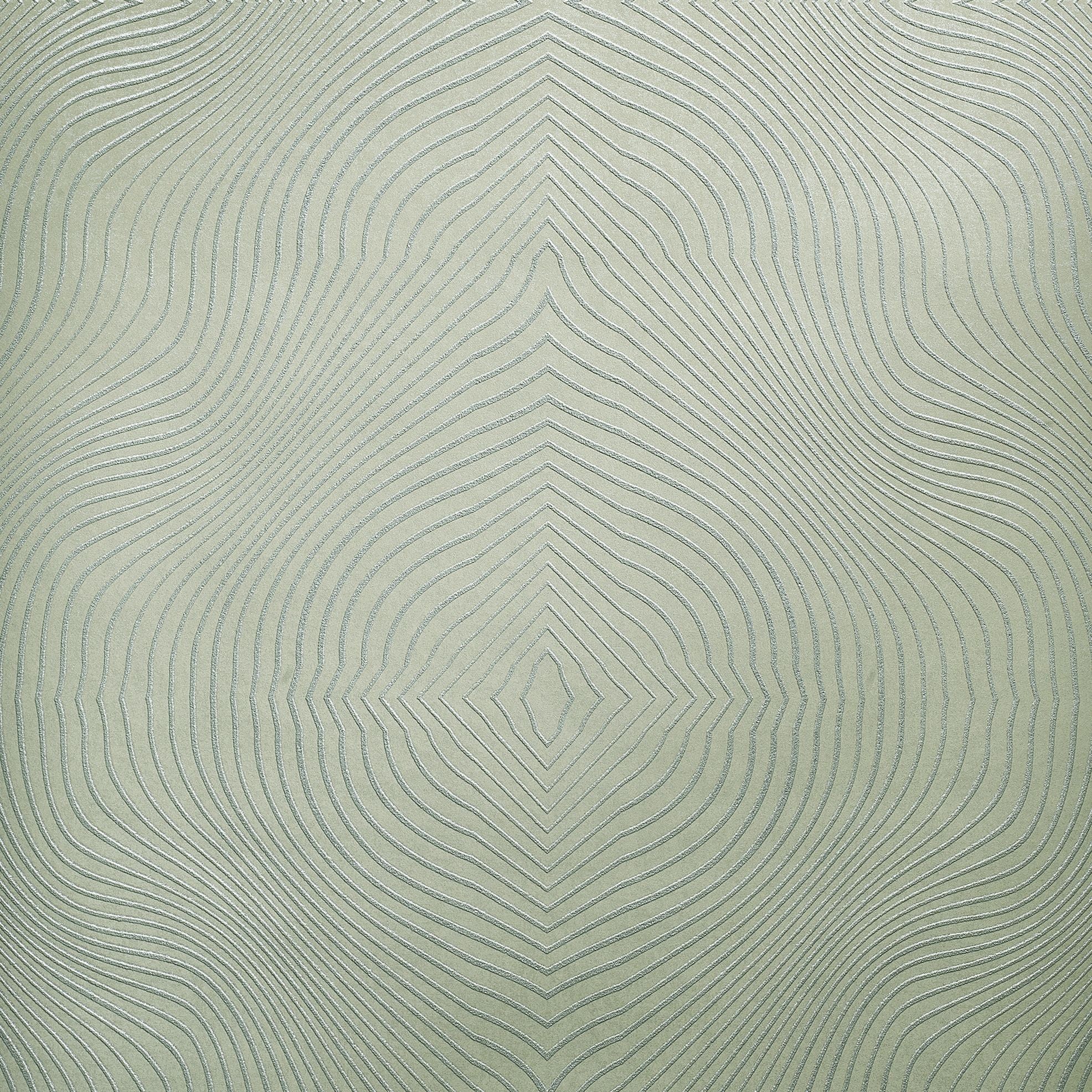 Slow Living - Flow geometric wallpaper Hohenberger Roll Green  30029