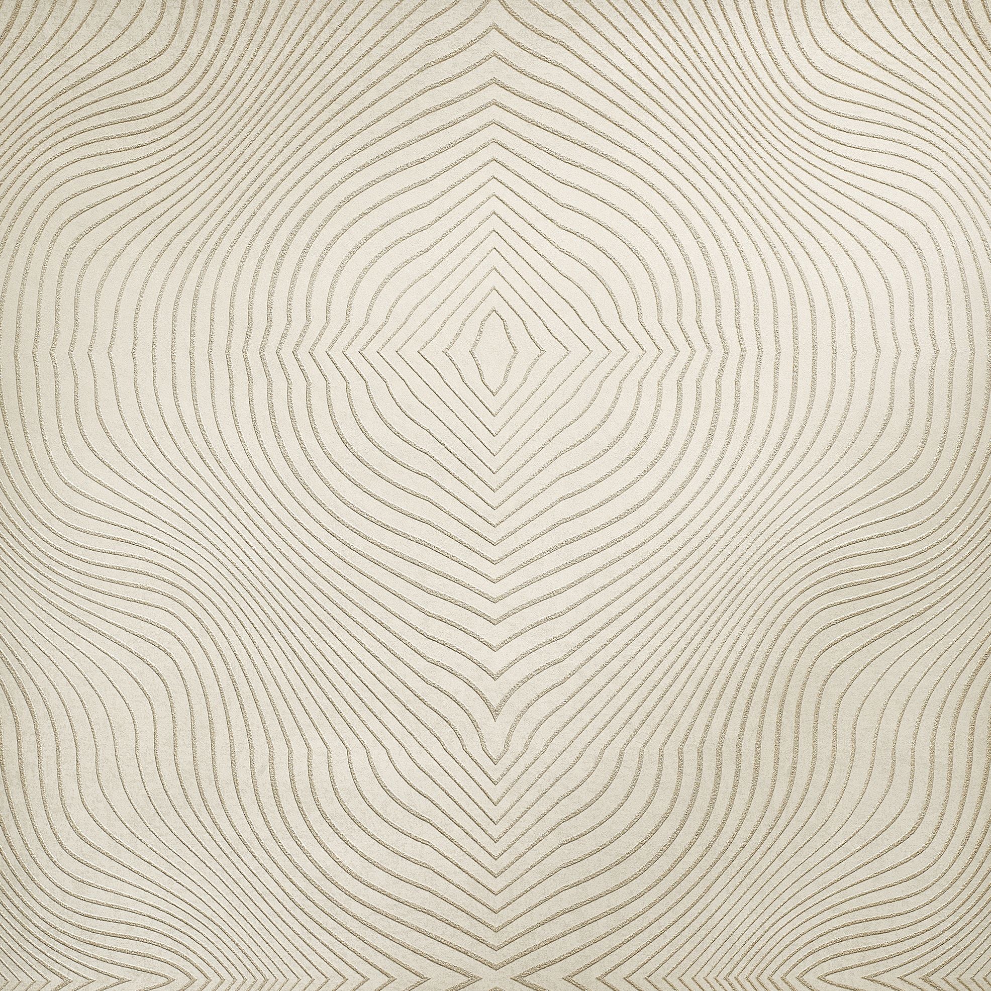 Slow Living - Flow geometric wallpaper Hohenberger Roll Dark Beige  30033