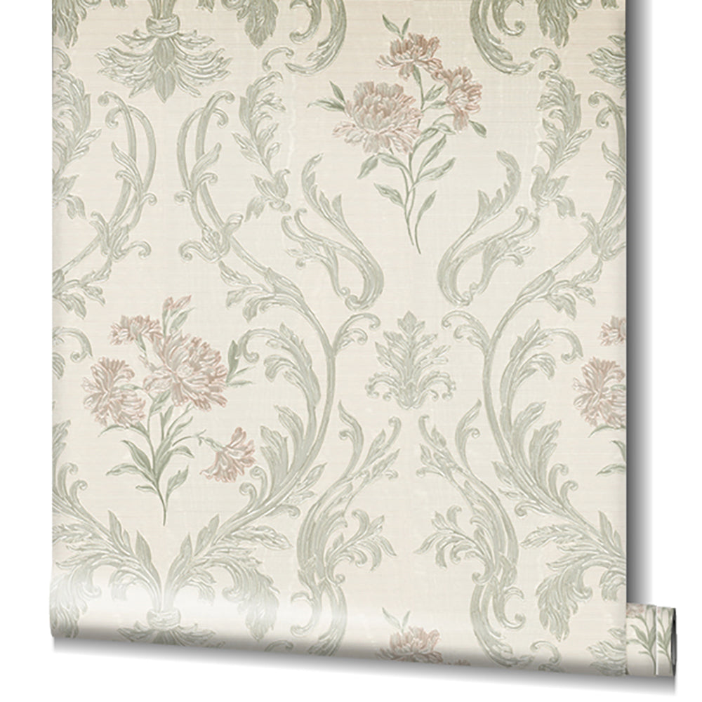 Belvedere - Floral Damask damask wallpaper Marburg    