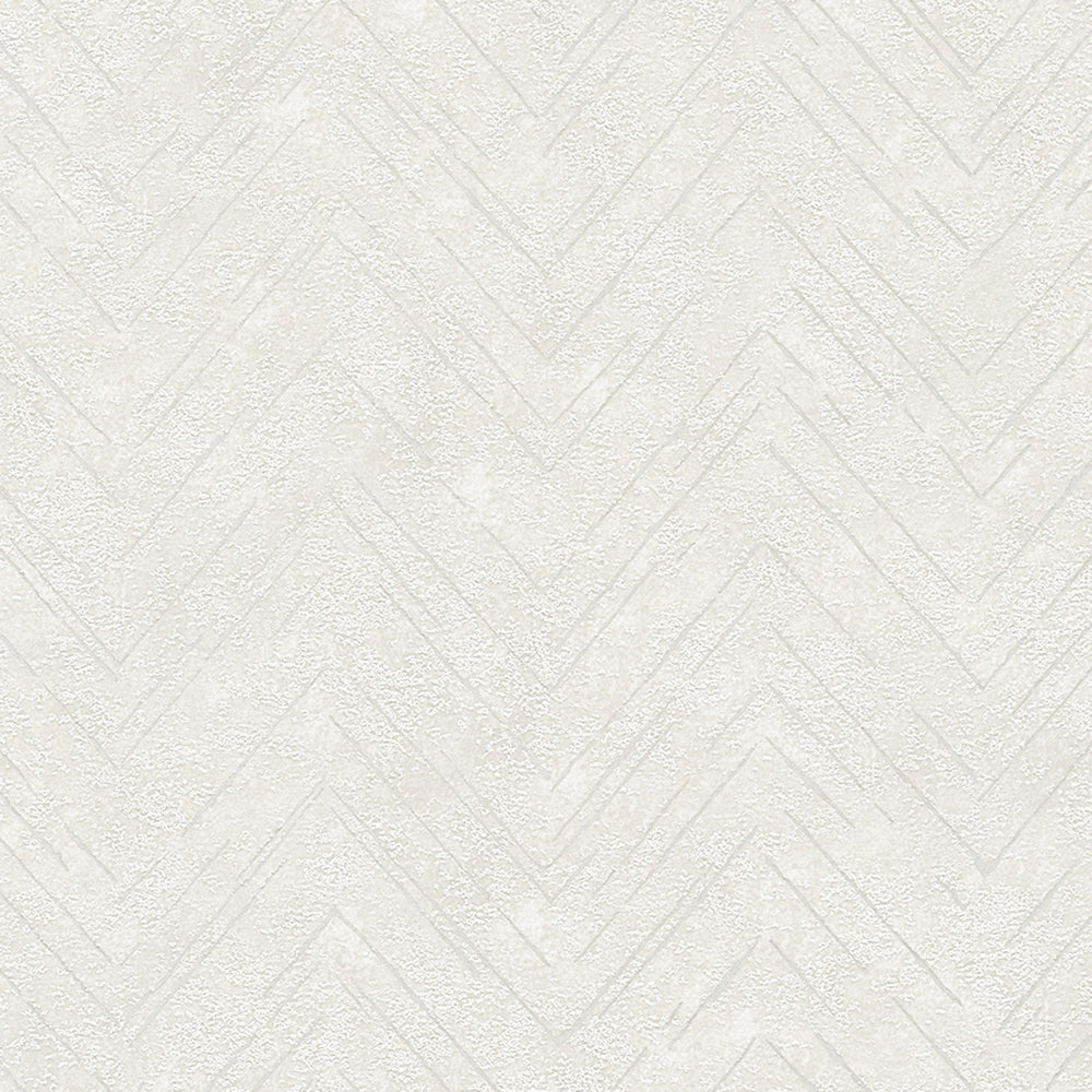 Memento - Textured Granulated Herringbone geometric wallpaper Marburg Roll Light Grey  32035
