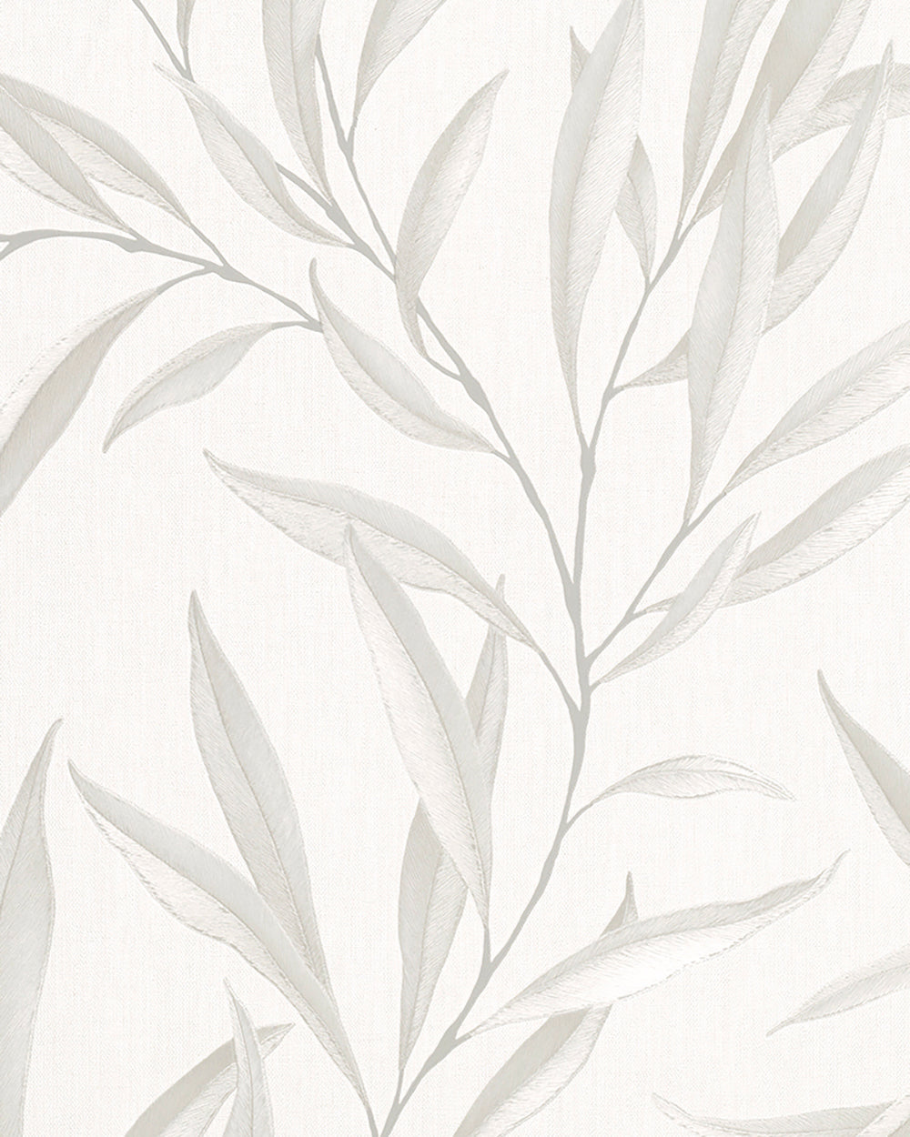 Modernista - Climbing Leaves botanical wallpaper Marburg Roll White  32202