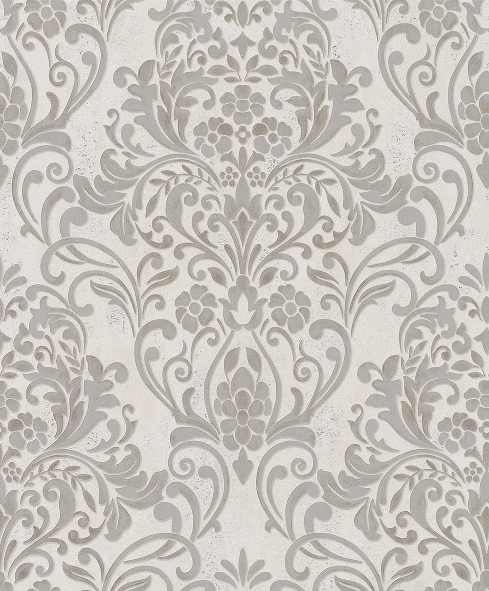 City Glam - Damask Embellish damask wallpaper Marburg Roll Light Taupe  32603