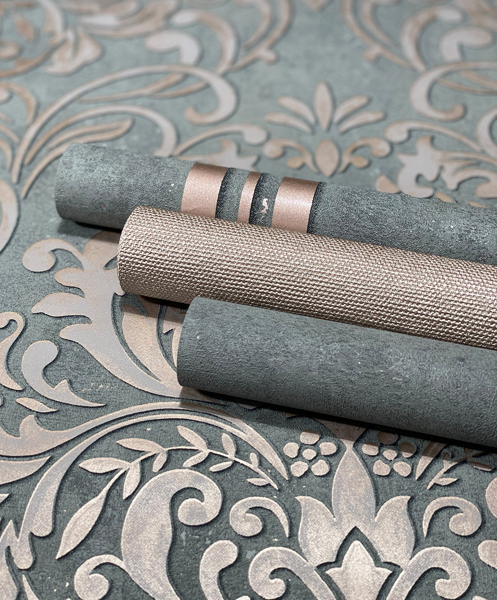 City Glam - Concrete plain wallpaper Marburg    