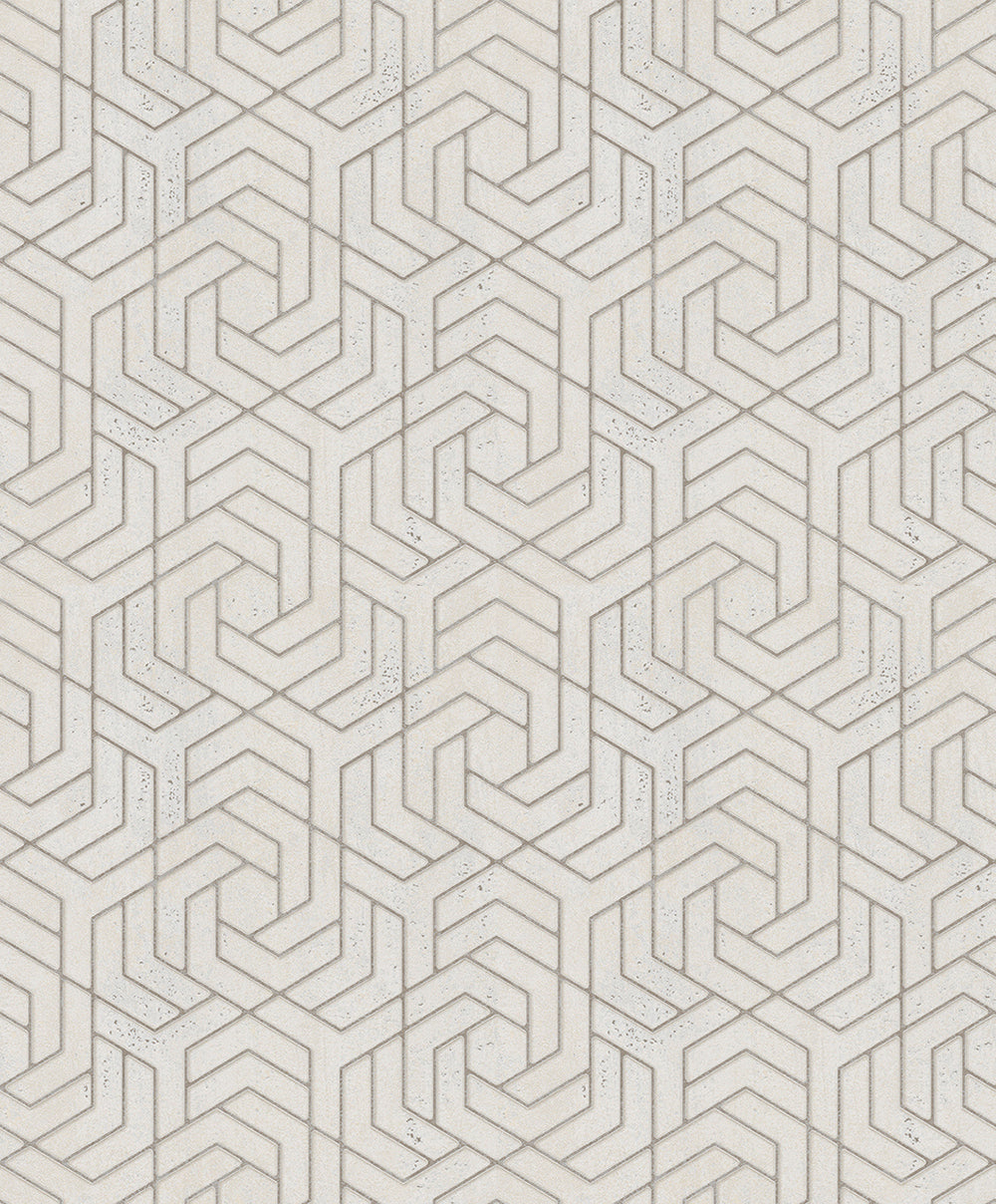 City Glam - Geometric geometric wallpaper Marburg Roll Light Taupe  32608