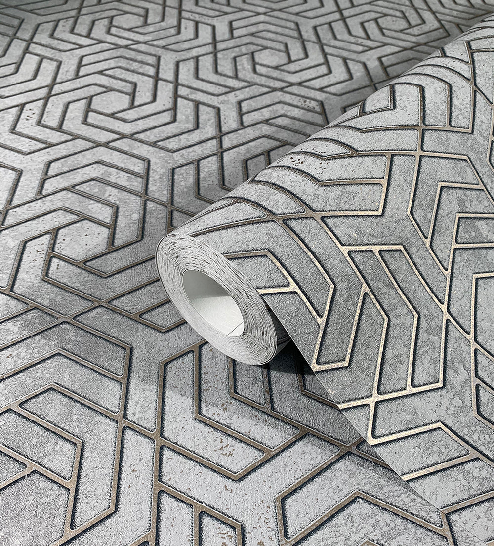 City Glam - Geometric geometric wallpaper Marburg    