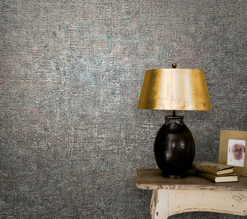 Vintage Deluxe - Concrete plain wallpaper Marburg    