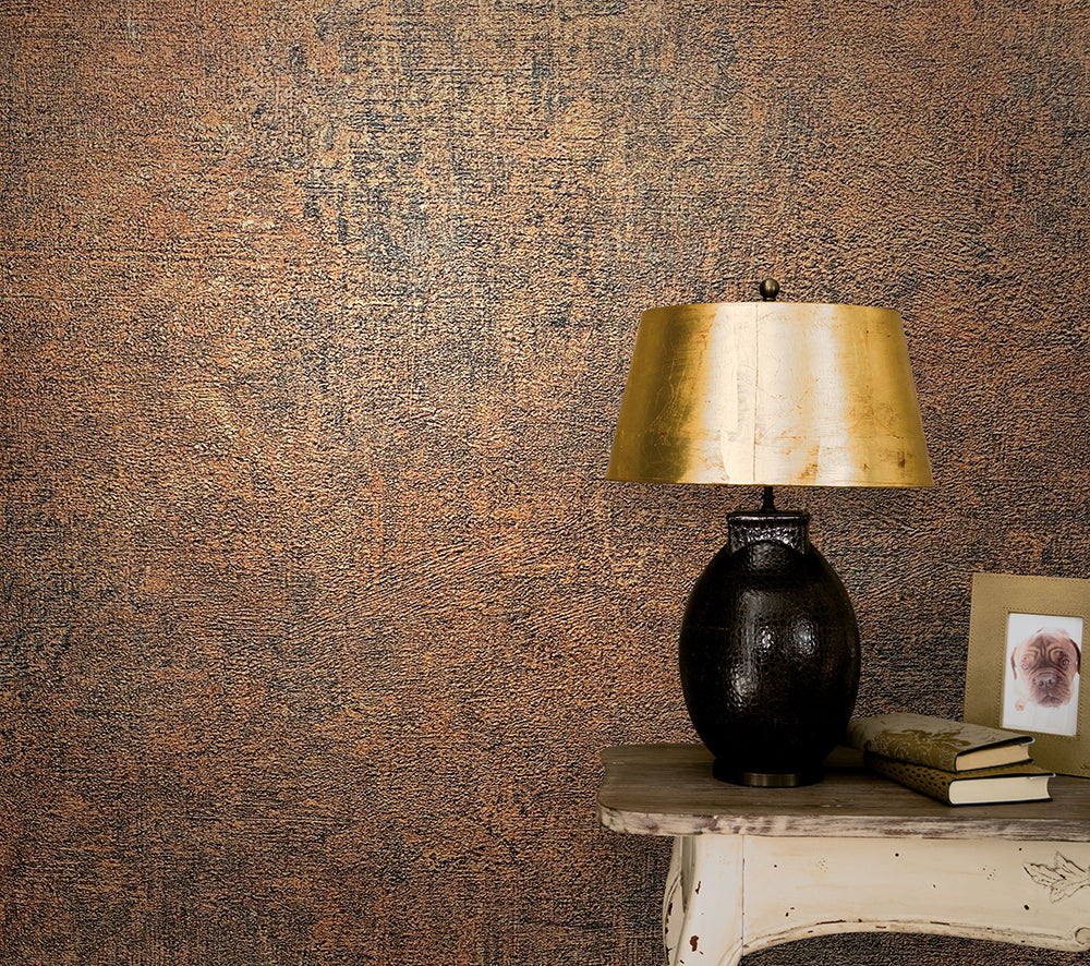 Vintage Deluxe - Concrete plain wallpaper Marburg    