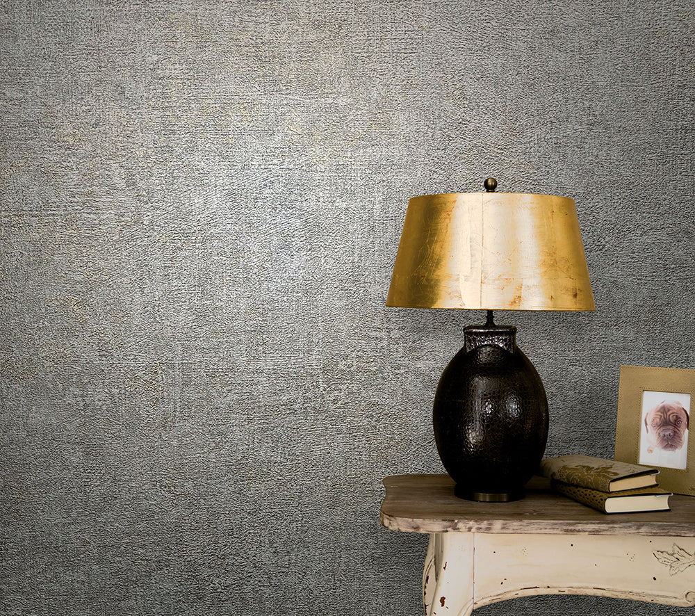Vintage Deluxe - Concrete plain wallpaper Marburg    