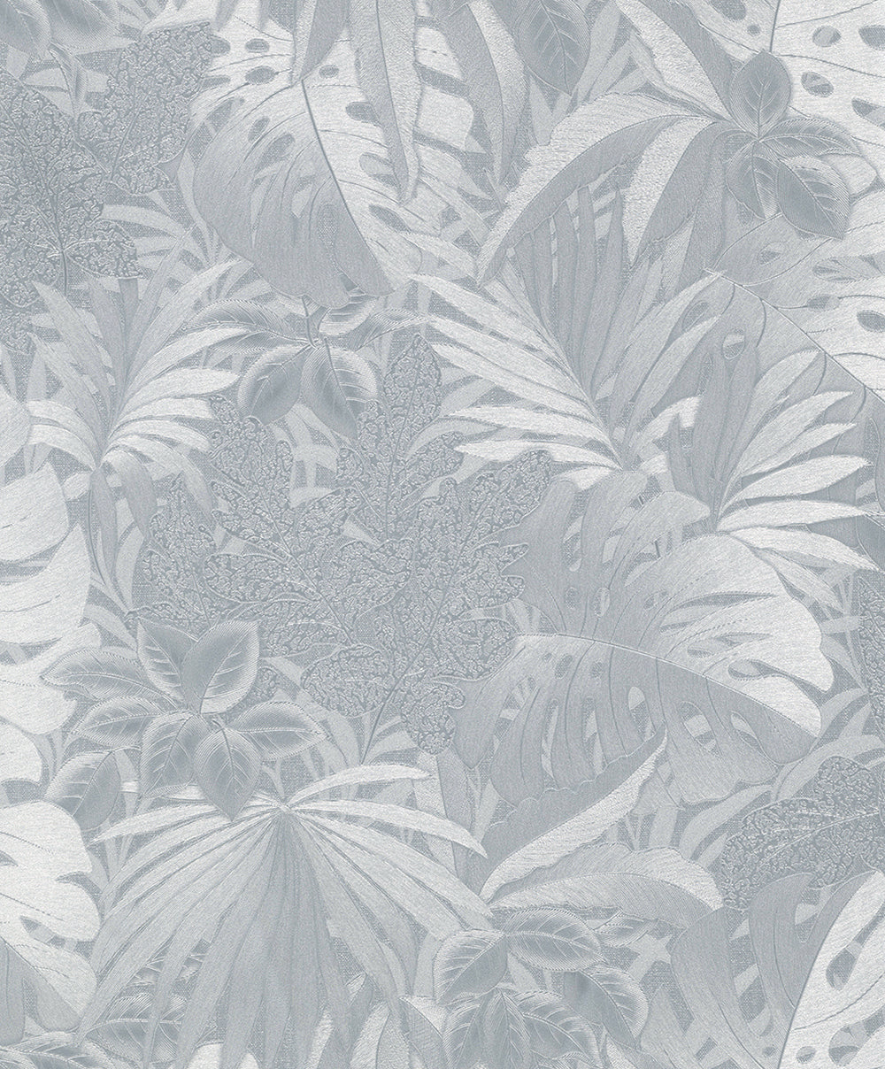 Botanica - Jungle Palms botanical wallpaper Marburg Roll Silver  33301