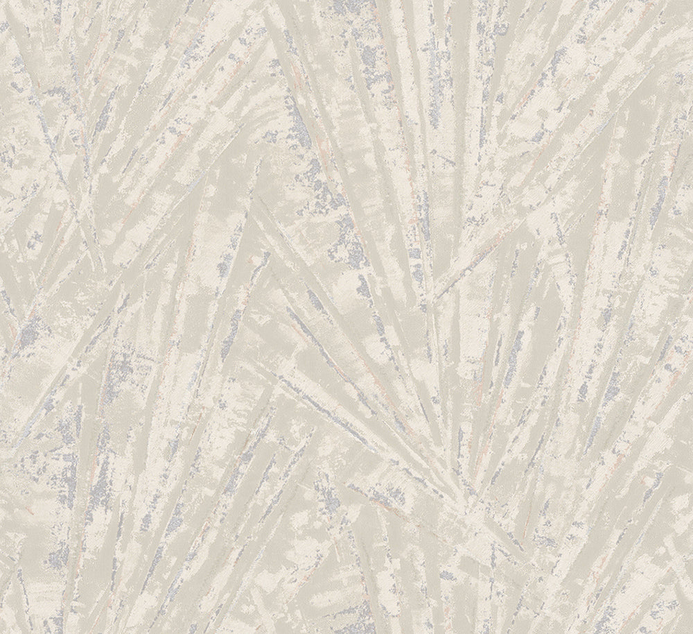 Papis Loveday - Luxe Geo Palm Fronds botanical wallpaper Marburg Roll Light Beige  33701