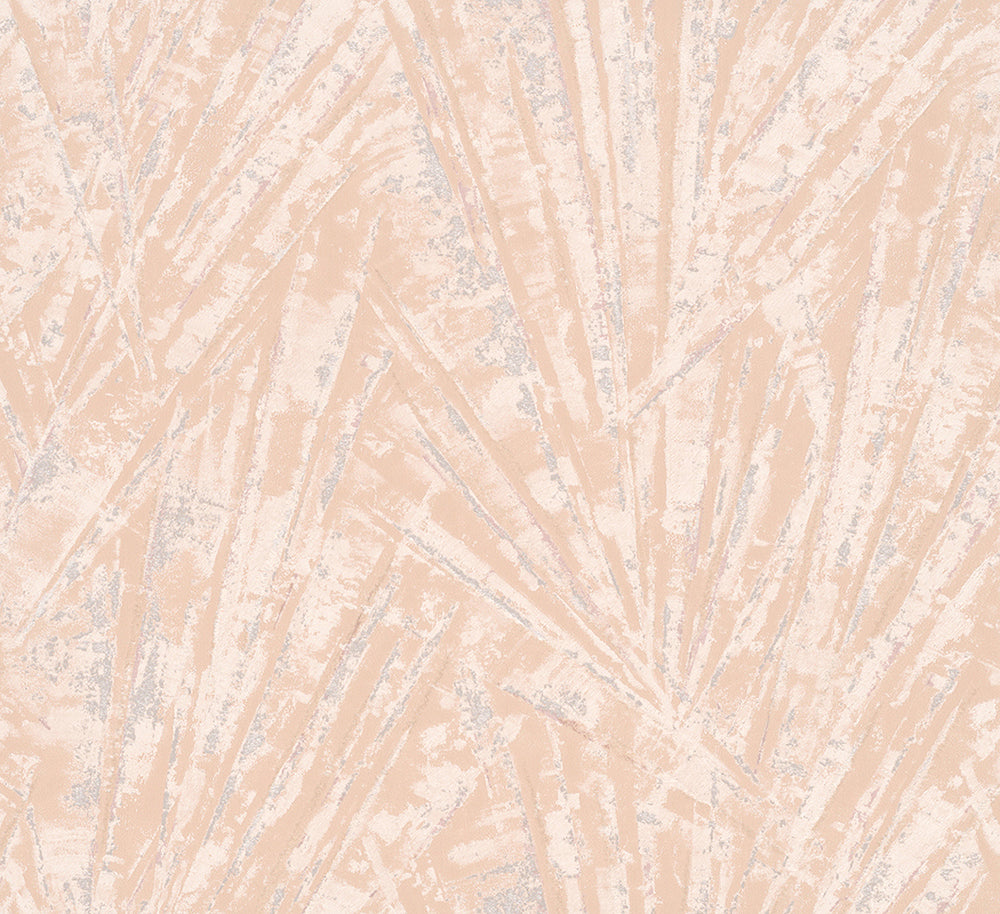 Papis Loveday - Luxe Geo Palm Fronds botanical wallpaper Marburg Roll Light Pink  33702