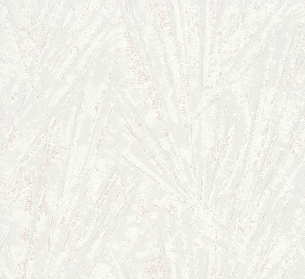 Papis Loveday - Luxe Geo Palm Fronds botanical wallpaper Marburg Roll Light Grey  33704
