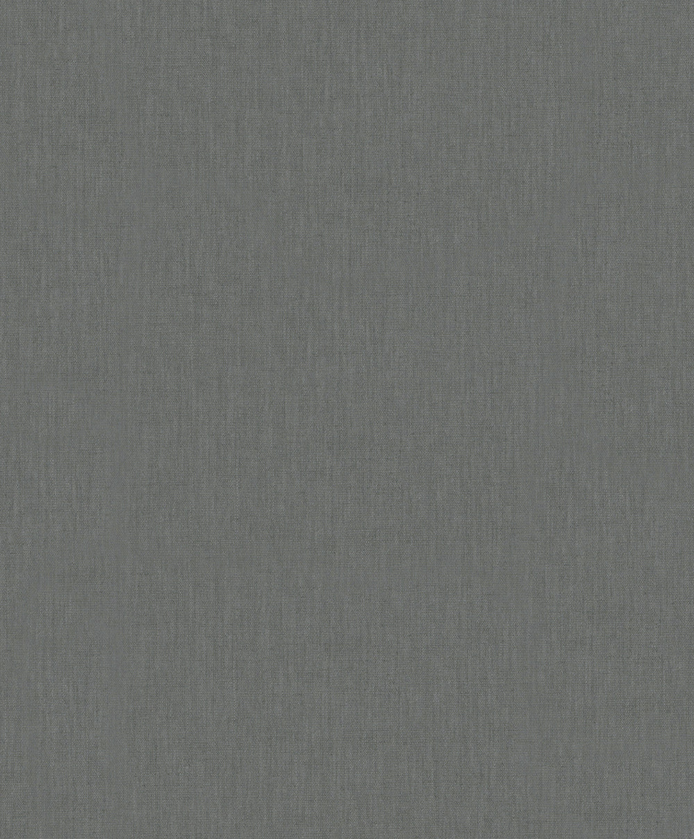 Botanica - Linen plain wallpaper Marburg Roll Dark Grey  33967 