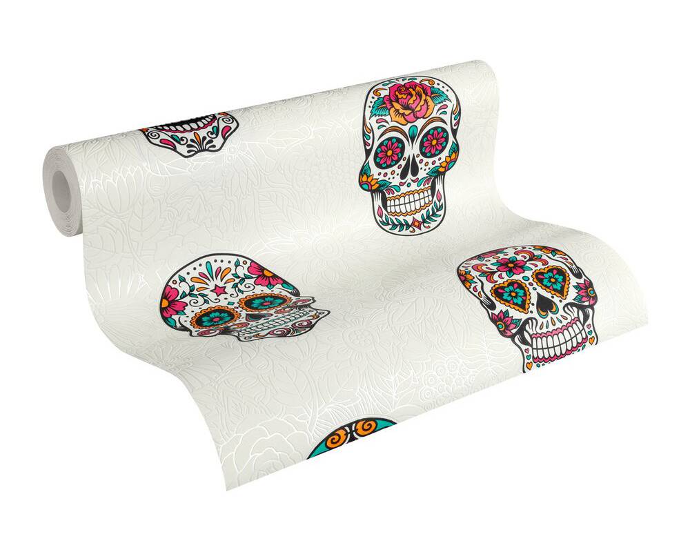 Club Tropicana - Candy Skulls kids wallpaper AS Creation    