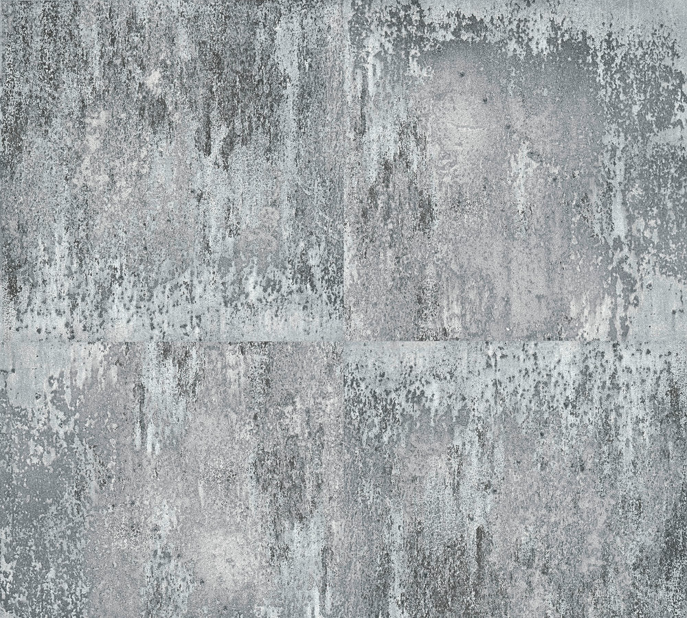 Industrial Elements - Major Metal industrial wallpaper AS Creation Roll Grey  361183