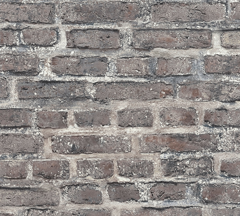 Industrial Elements - Vintage Brick industrial wallpaper AS Creation Roll Grey  361393