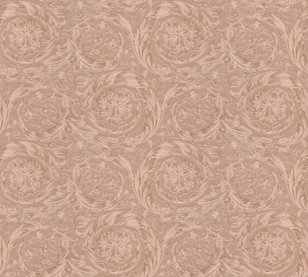 Versace 4- Classic Floral Swirls designer wallpaper AS Creation Roll Shiny Pink  366922
