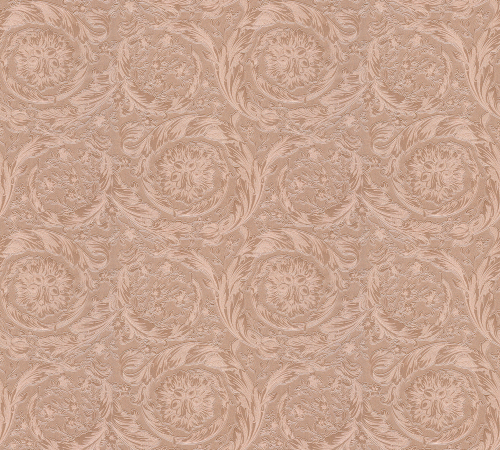 Versace 4- Classic Floral Swirls designer wallpaper AS Creation Roll Shiny Pink  366922