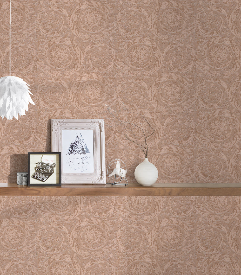 Versace 4- Classic Floral Swirls designer wallpaper AS Creation    