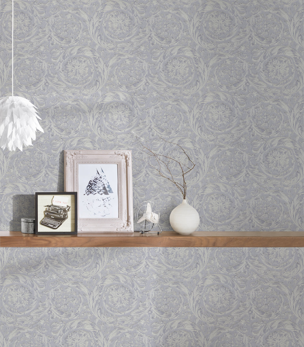 Versace 4- Classic Floral Swirls designer wallpaper AS Creation    