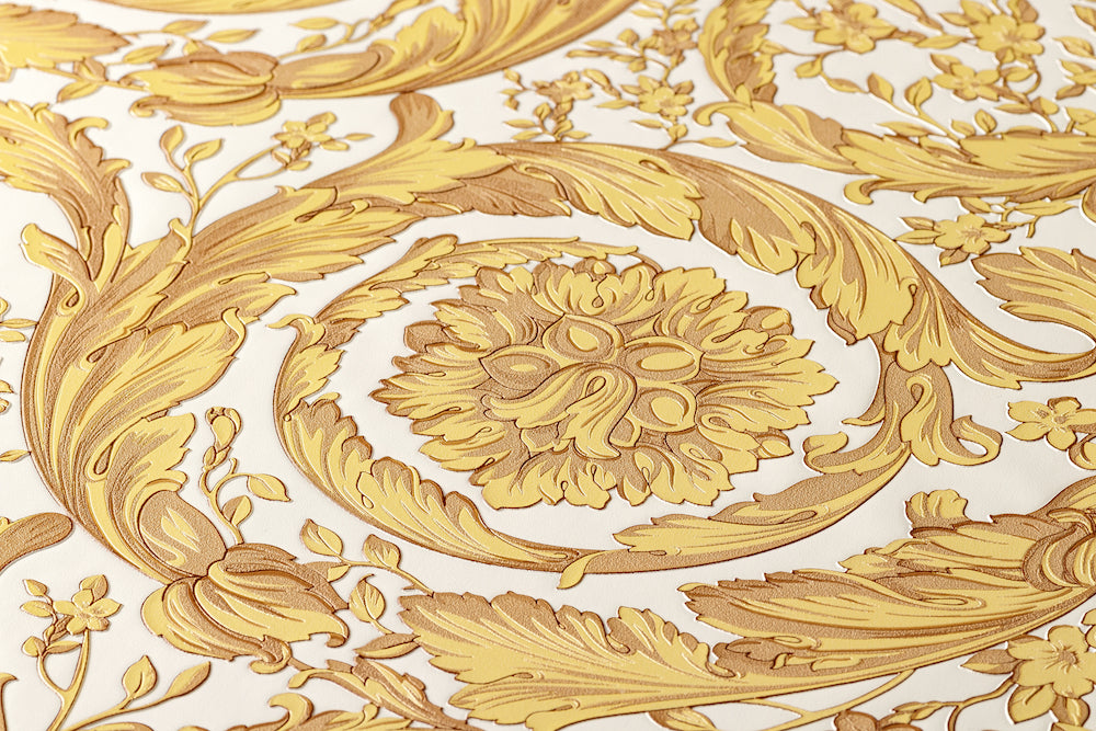 Versace 4- Classic Floral Swirls designer wallpaper AS Creation    
