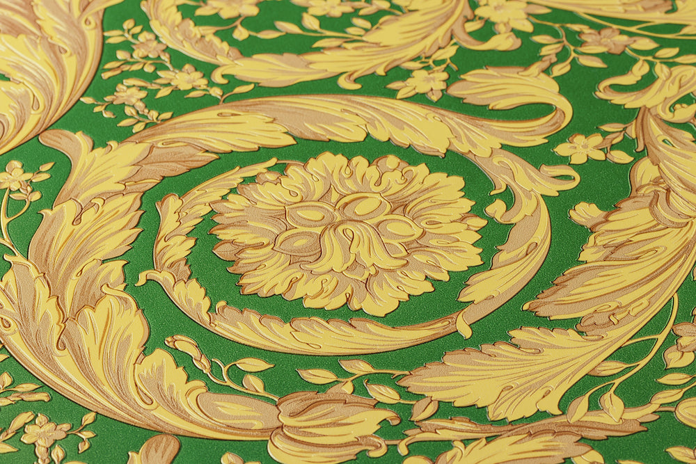 Versace 4- Classic Floral Swirls designer wallpaper AS Creation    