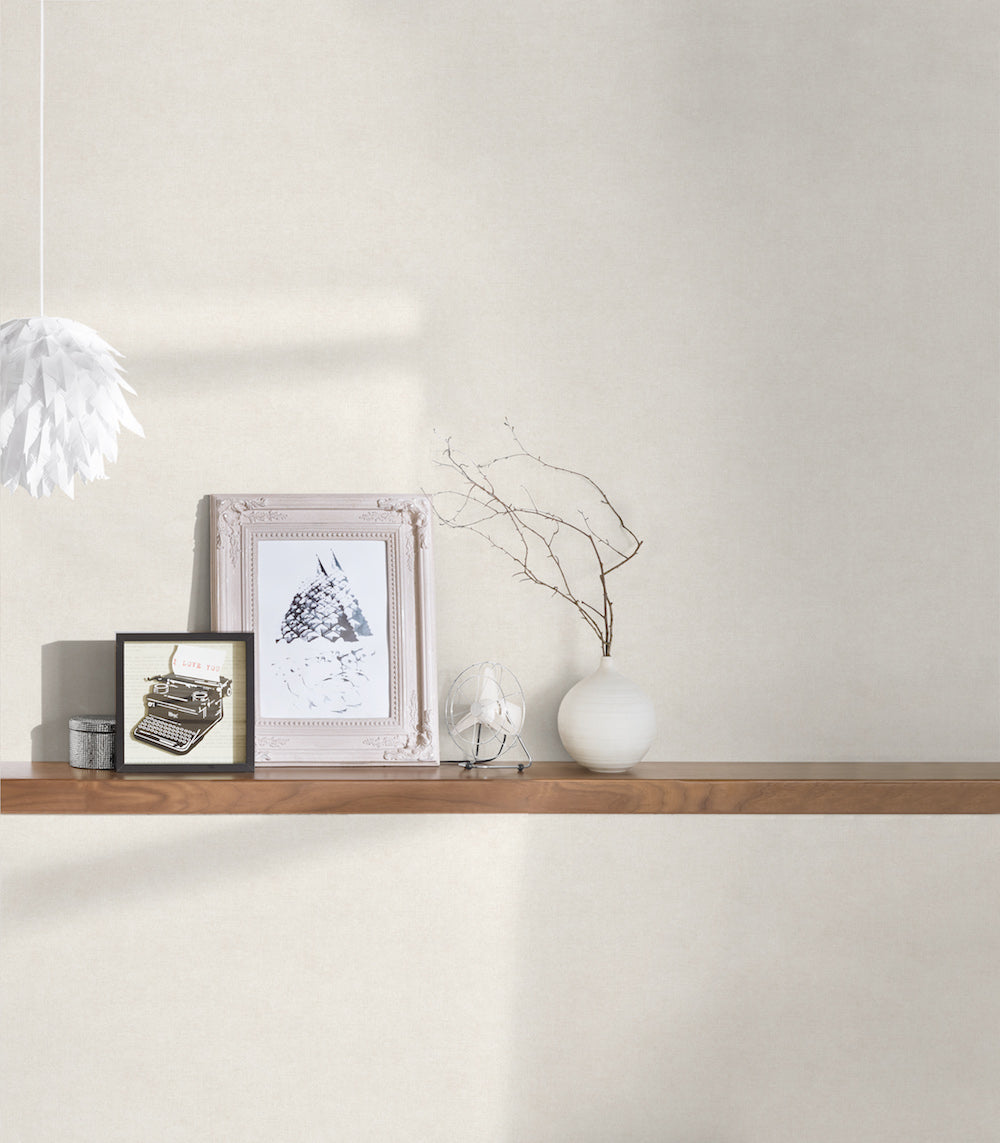 Desert Lodge - Linen Look plain wallpaper AS Creation    
