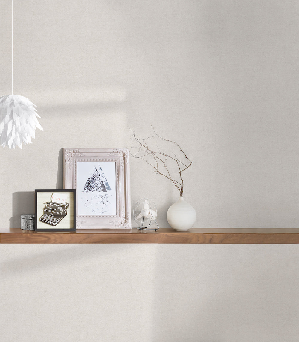 Desert Lodge - Linen Look plain wallpaper AS Creation    