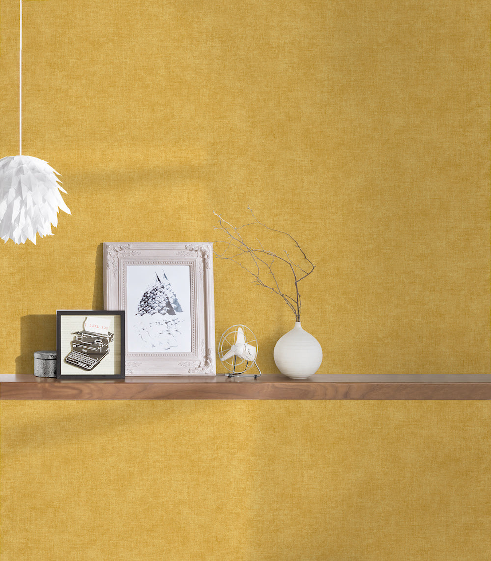 Desert Lodge - Linen Look plain wallpaper AS Creation    