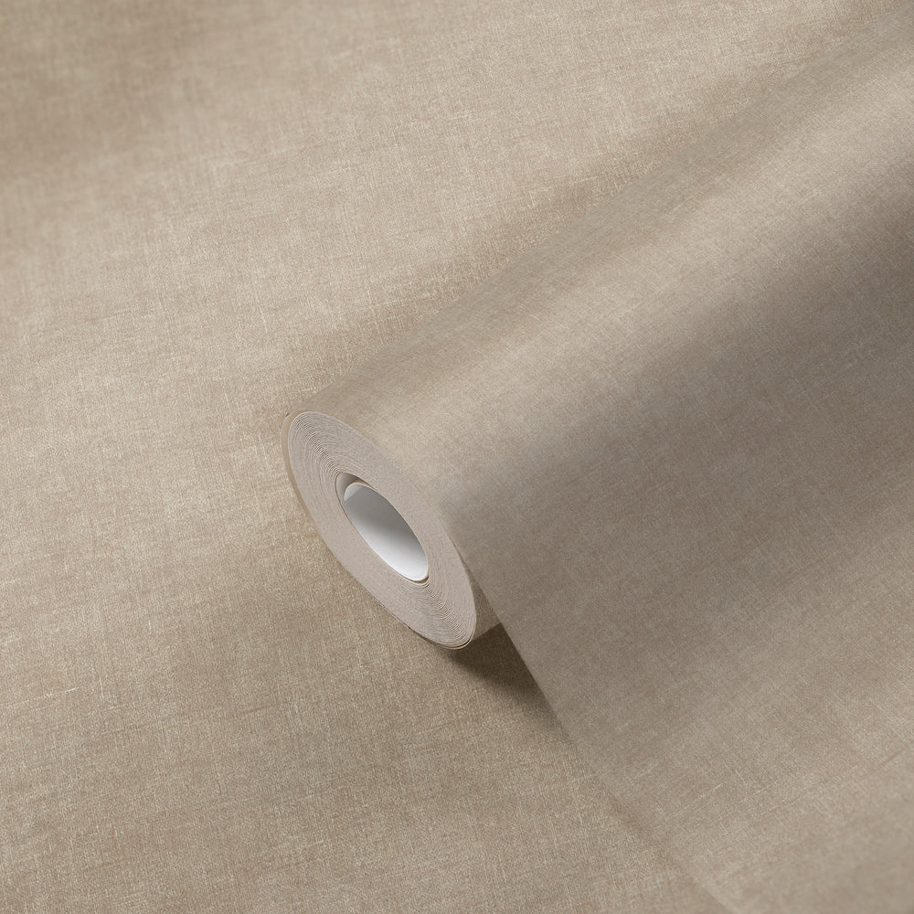 Desert Lodge - Linen Look plain wallpaper AS Creation    